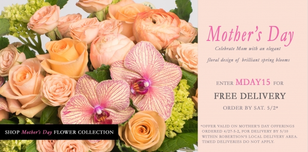 Free Delivery On Mother S Day Flowers