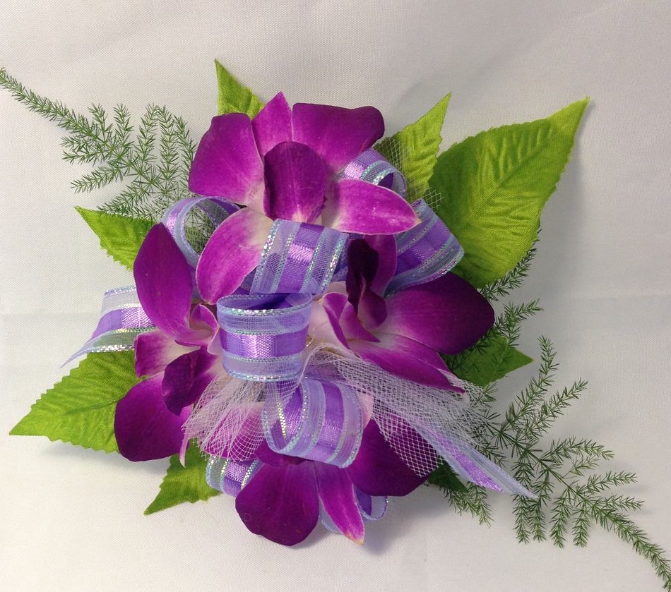 Purple Orchid Wristlet