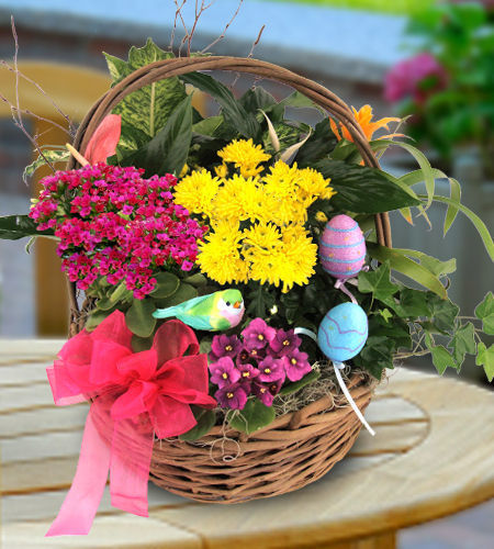 Easter Blooming Garden Basket