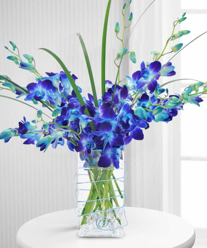 Sapphire Blue Floral Arrangements Central Square Florist