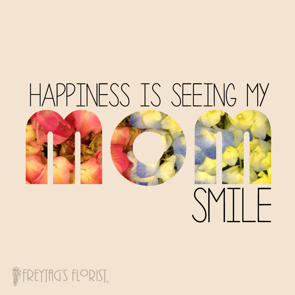 Happiness is seeing my mom smile