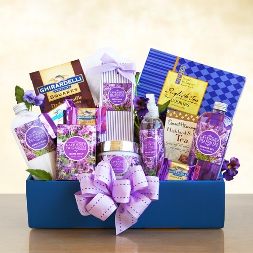 Lavender Relaxation Gift Box by City Line Florist