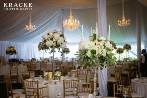 Tent Reception at Oak Hill Country Club