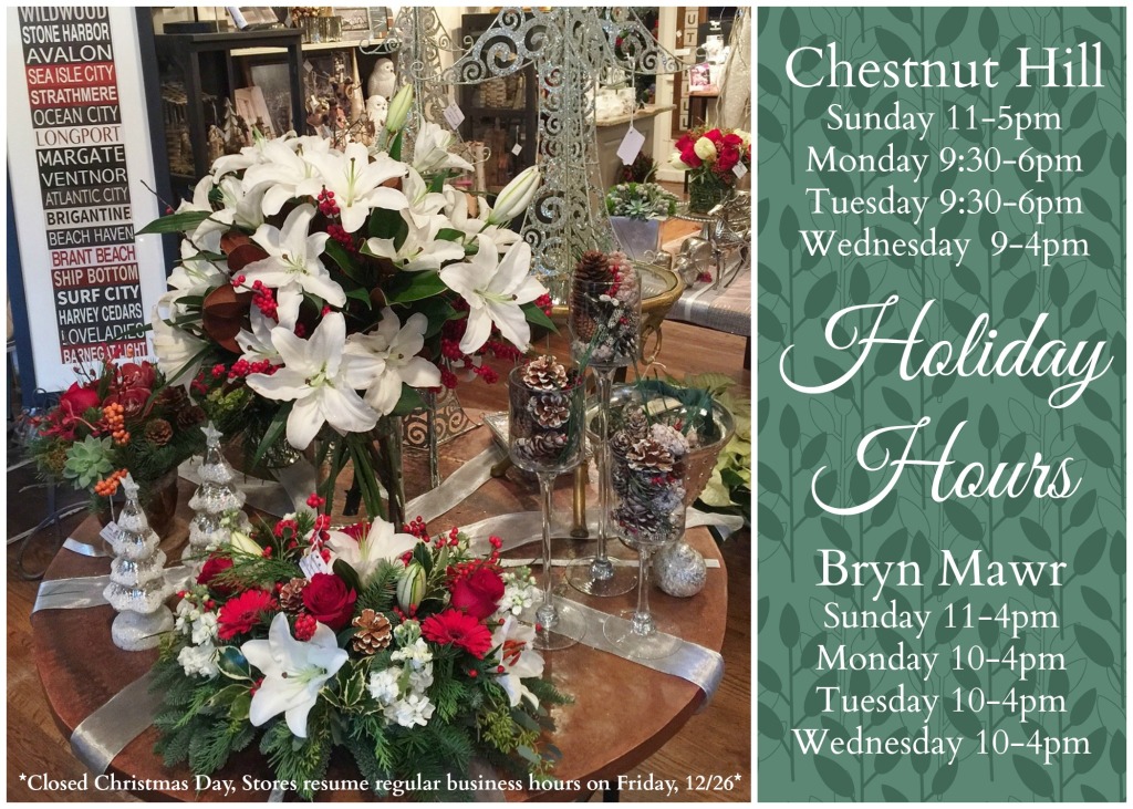 HOLIDAY STORE HOURS