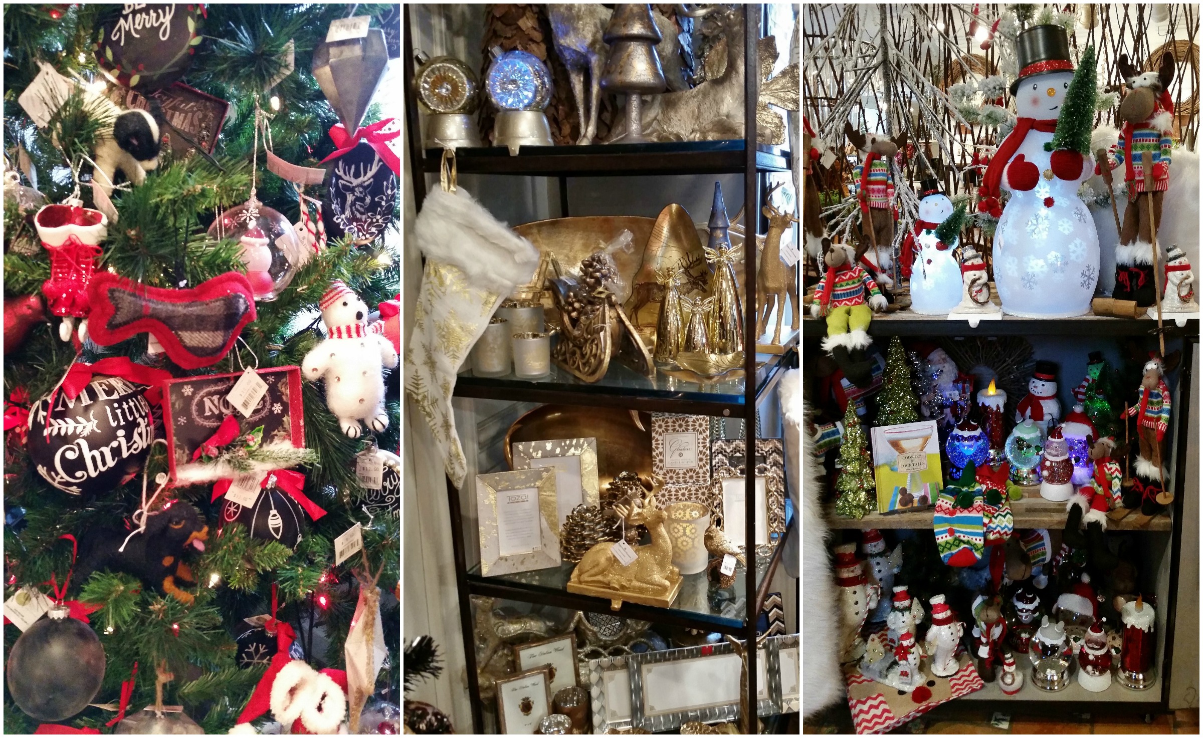 Christmas ornaments, home decor & snow globes