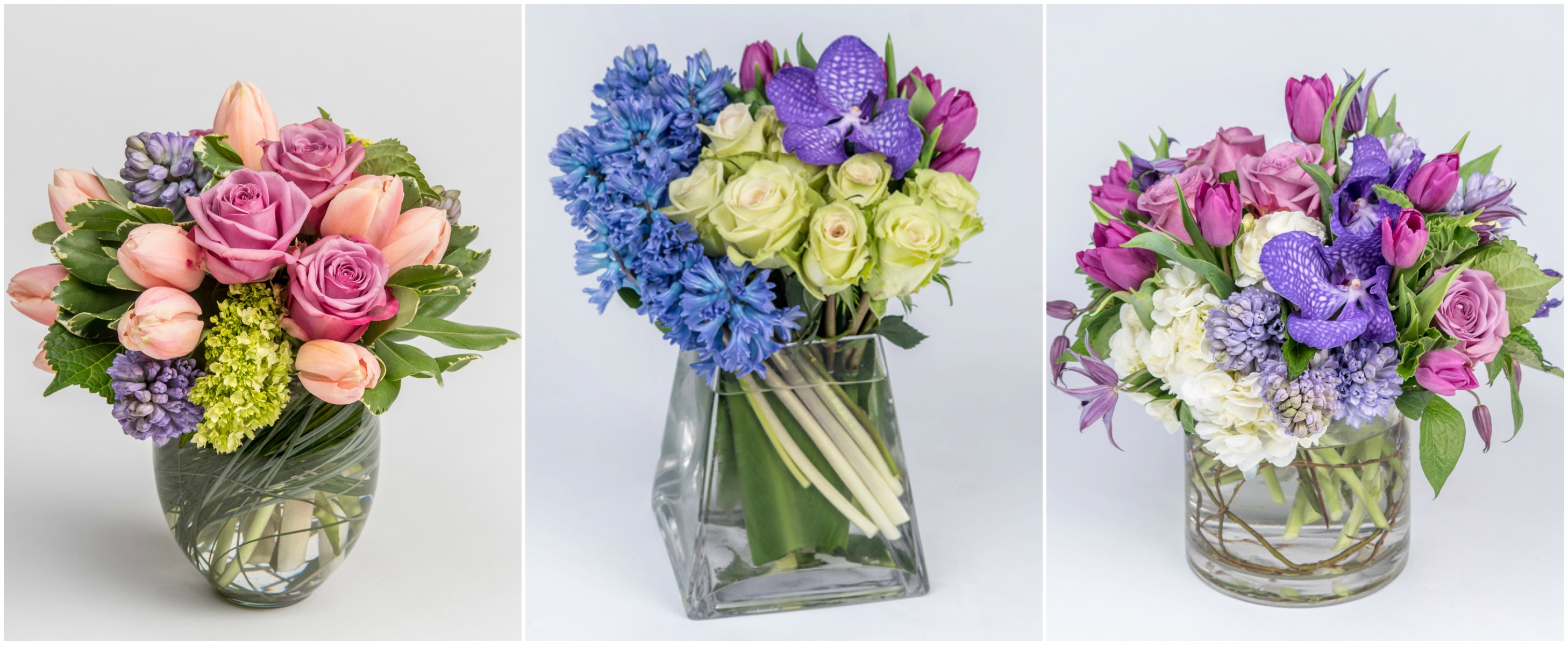 Purple Blue Flower Arrangements