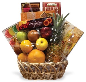 Fruit and Gourmet Basket by Moravian Florist