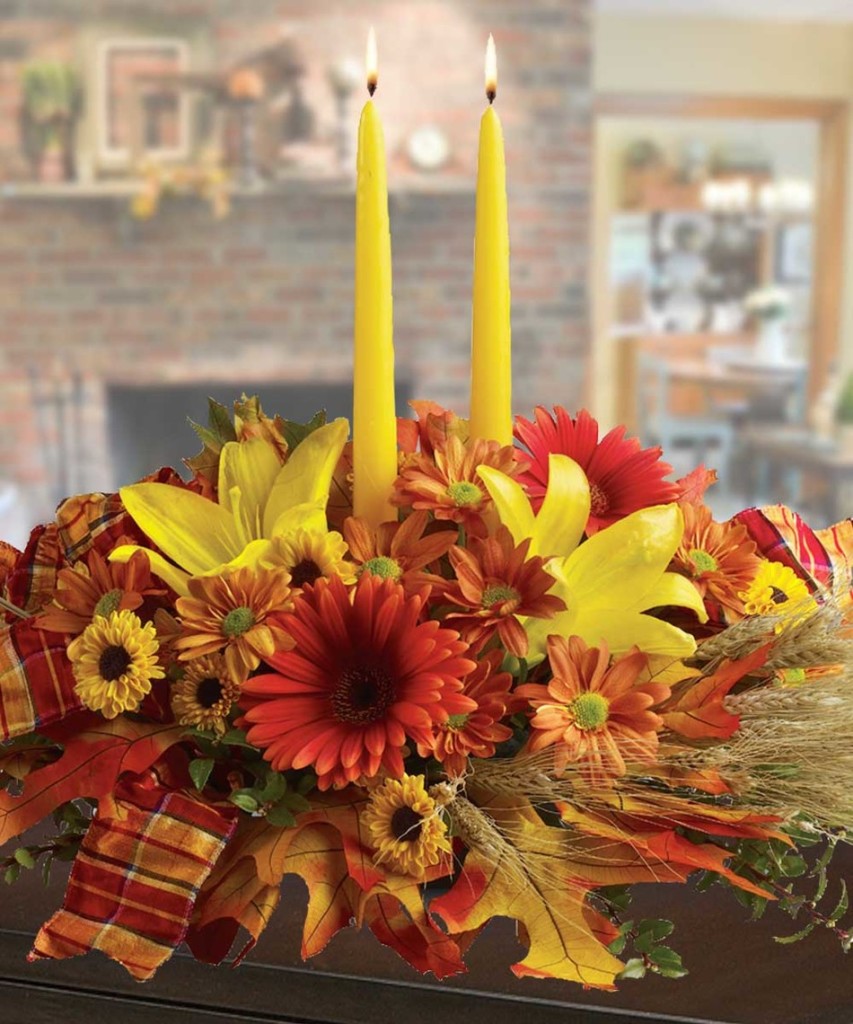 Country Harvest Centerpiece by Mary Murray's Flowers