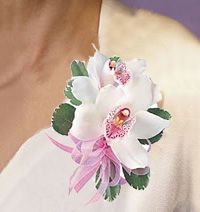 Cymbidium Orchid Corsage by Mary Murray's Flowers