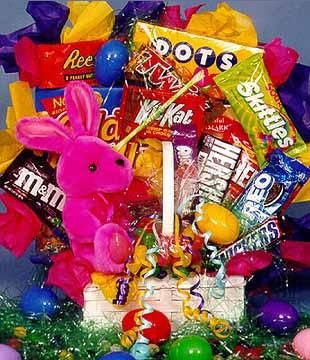 Easter Bunny Basket by Red Bud Flowers