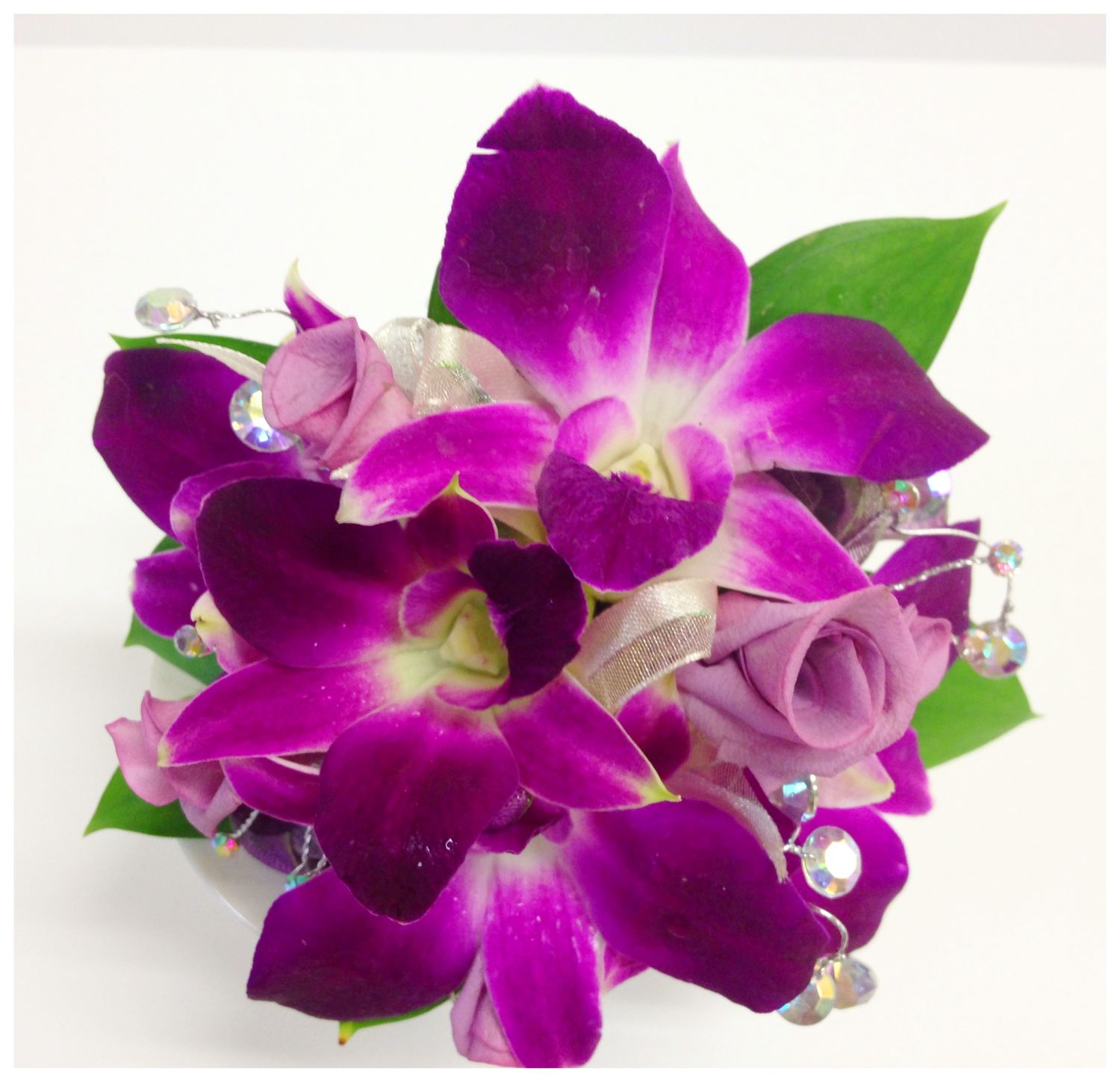 orchid wedding florals