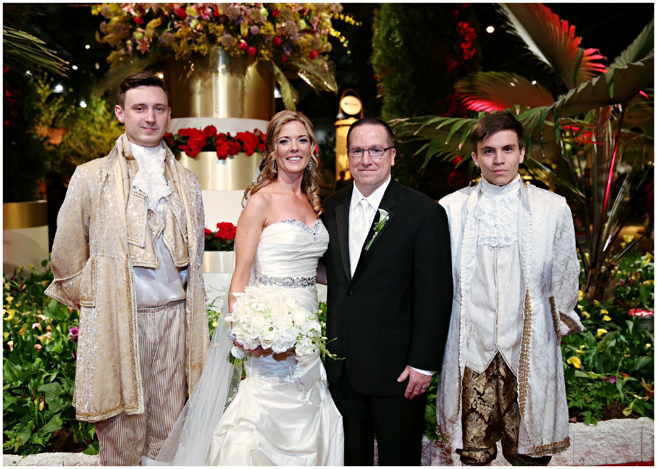 Royal Escorts Pose with The Bride & Groom After the Ceremony