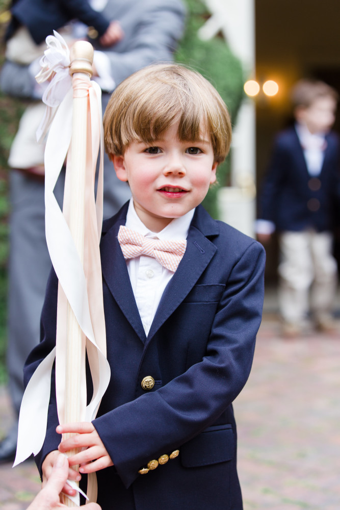 Ring Bearer Wedding Staff with Ribbons