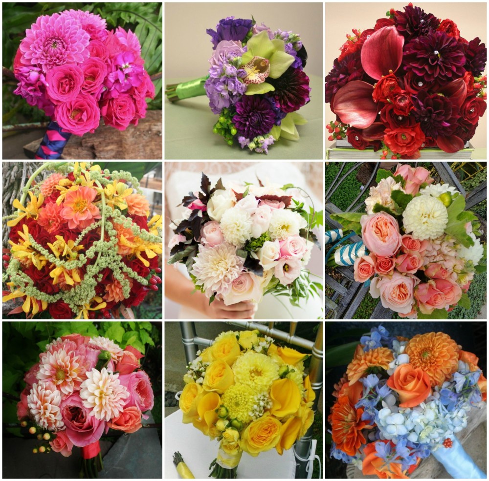 dahlia bouquets
