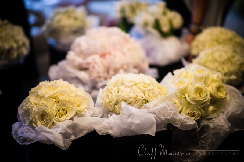 white rose bouquets