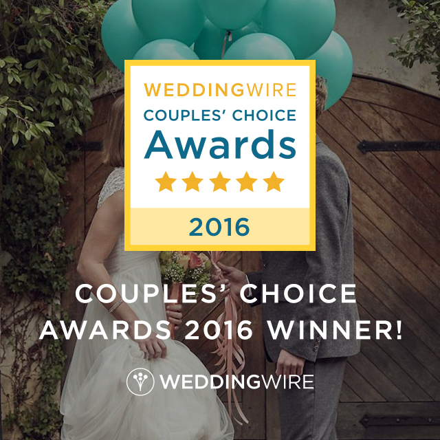 wedding wire couple's choice award 2016