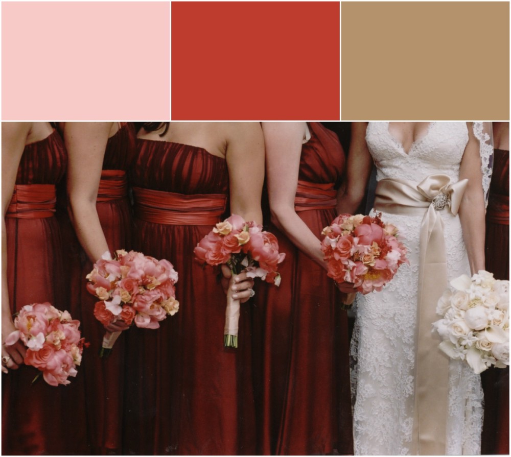 Pantone wedding color palette inspired spring 2016 colors.