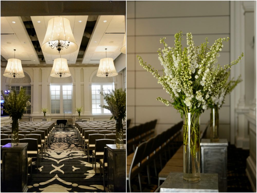 Le Meridien ceremony space and flowers