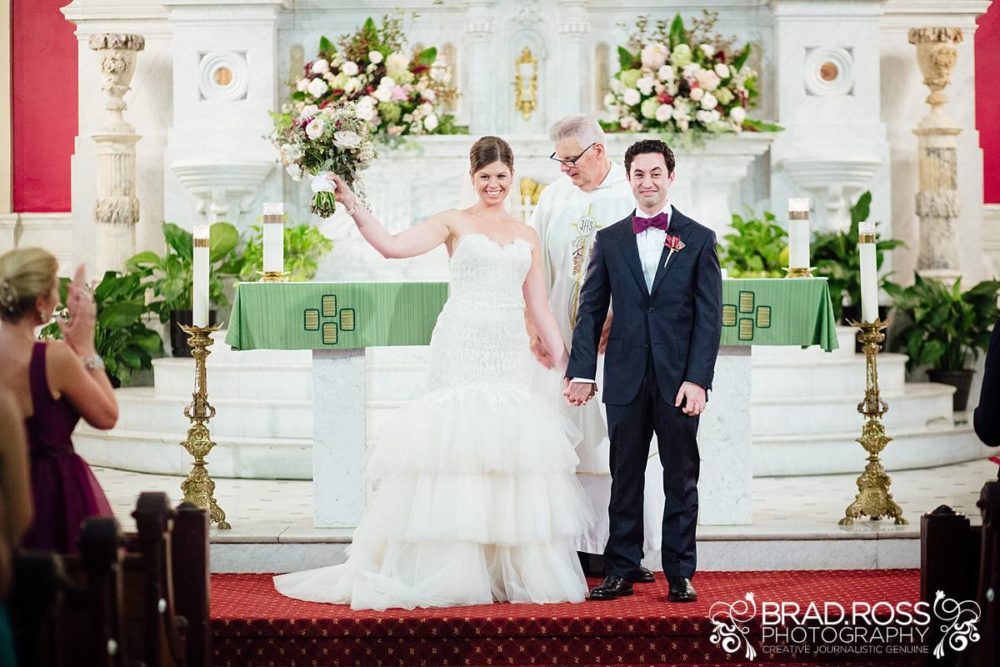newlyweds, just married, bride and groom